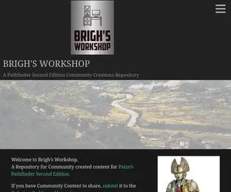 Brighsworkshop.com(A Pathfinder Second Edition Community Creations Repository) Screenshot