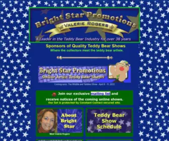 Bright-Star-Promotions.com(Bright Star Promotions Teddy Bear Shows connecting the bear artists with the teddy bear collectors) Screenshot