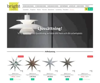 Bright123.se(Lampor och belysning online och i butik) Screenshot
