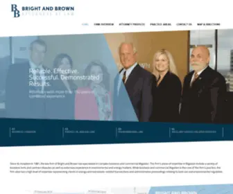 Brightandbrown.com(Bright & Brown Attorneys at Law) Screenshot