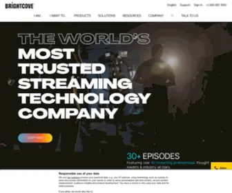 Brightcove.com(Streaming Video Platform for Hosting) Screenshot