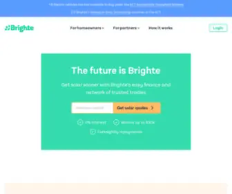Brighte.com(Finance solar system & energy) Screenshot