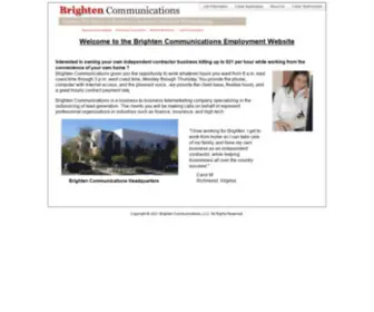 Brightenemployment.com(Brighten Communications) Screenshot