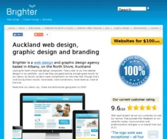 Brighterdesign.co.nz(Auckland North Shore web design) Screenshot