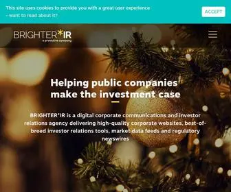 Brighterir.com(Brighter IR) Screenshot