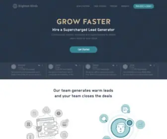 Brightestminds.io(B2B lead generation agency) Screenshot