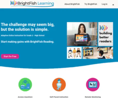 Brightfishlearning.com(Main) Screenshot