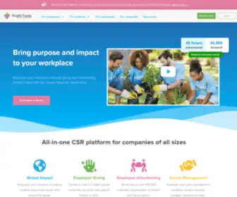 Brightfunds.org(All-in-one csr platform for companies of all sizes) Screenshot