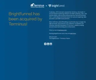 Brightfunnel.com(Brightfunnel\'s leading marketing measurement and attribution solution) Screenshot