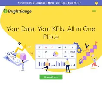 Brightgauge.com(Eliminate data silos with BrightGauge's intuitive real) Screenshot