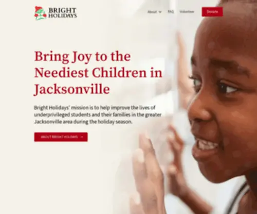 Brightholidays.org(Bright Holidays Brings Joy to Jacksonville Children in Need) Screenshot