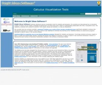 Brightideassoftware.com(Bright Ideas Software produces calculus software for students and educators. Try OneStone Math) Screenshot