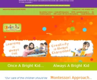Brightkidmont.com(Montessori Preschool in Bangalore) Screenshot