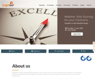 Brightleaf.com(AI-powered contract data extraction) Screenshot