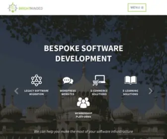 Brightminded.com(Bespoke Software Development) Screenshot