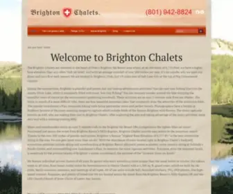 Brightonchalets.com(Utah Cabin Rentals) Screenshot