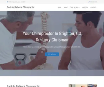 Brightonchiro.com(Brighton, CO Chiropractor) Screenshot