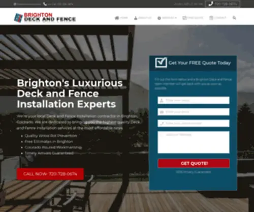 Brightondeckandfence.com(Brighton's Top Rated Creative Deck and Fence Installation Contractors) Screenshot