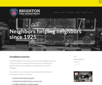 Brightonfd.org(Brighton Fire Department) Screenshot