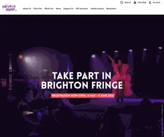 Brightonfestivalfringe.org.uk(Brighton Fringe) Screenshot