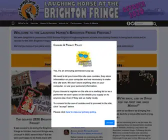 Brightonfringefest.co.uk(Laughing Horse at the Brighton Fringe) Screenshot