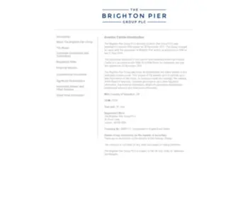 Brightonpiergroup.com(The Brighton Pier Group PLC) Screenshot