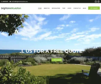 Brightonreticulation.com(Specialists in waterwise reticulation and fine lawns) Screenshot