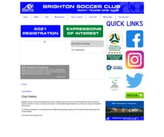 Brightonsc.org.au(Many teams) Screenshot