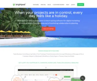Brightpod.com(Marketing Project Management Software) Screenshot