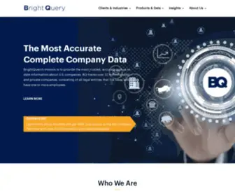 BrightQuery.com(Accurate and complete company data) Screenshot