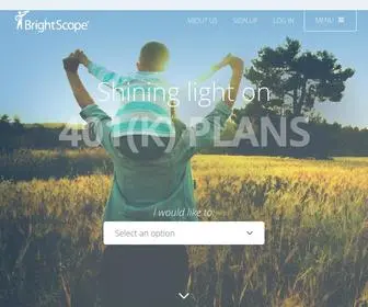 Brightscope.com(Financial advisor) Screenshot