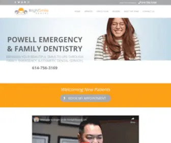 Brightsmilepowell.com(Dublin Dentist) Screenshot