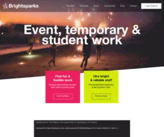 Brightsparks.co(Connecting student & graduate talent to the world of work & events we’re transforming the world of recruitment and staffing with our intimate understanding of the student) Screenshot