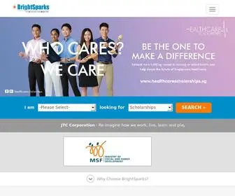 Brightsparks.com.sg(Singapore Scholarships) Screenshot