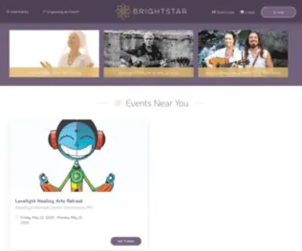 Brightstarevents.com(Top destination for sacred live events) Screenshot