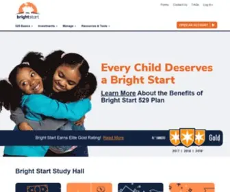 Brightstart.com(Starting 529 college savings plans for your children) Screenshot