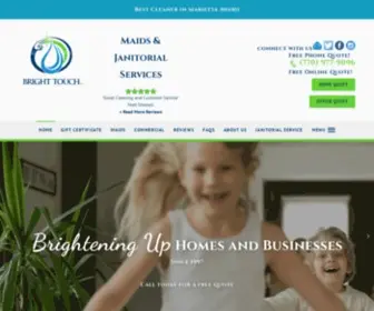Brighttouchmaids.com(Home and Business Cleaning Services) Screenshot