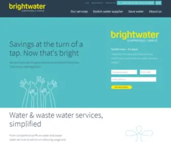 Brightwater.com(Switching your water services to Brightwater) Screenshot