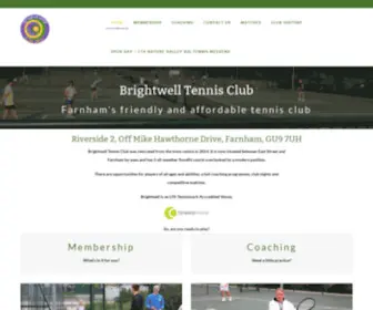 Brightwelltennis.co.uk(Brightwell Tennis Club) Screenshot