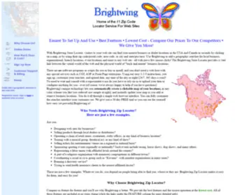 Brightwing.com(Install A Zip Code Locator Map On Your Web Site) Screenshot