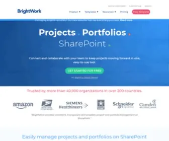 Brightwork.com(BrightWork PPM Software for SharePoint and Microsoft 365) Screenshot
