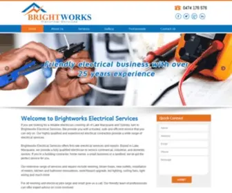 Brightworkselectricalservices.com.au(Electrical services Parramatta) Screenshot