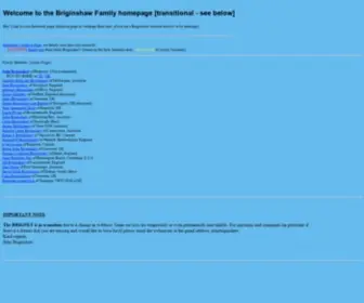 Briginshaw.net(Briginshaw Family) Screenshot