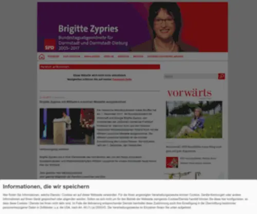 Brigitte-ZYpries.de(Brigitte Zypries) Screenshot