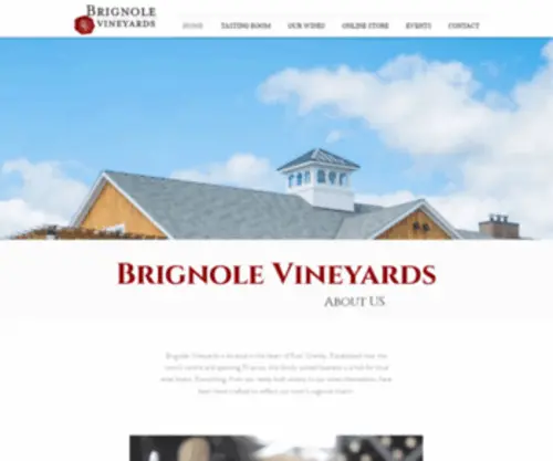 Brignolevineyards.com(Brignole Vineyards) Screenshot