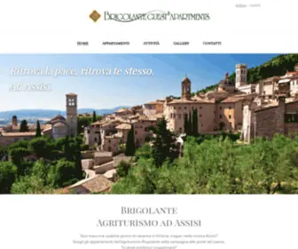 Brigolante.com(Appartamenti self catering ad Assisi e campagna umbra) Screenshot