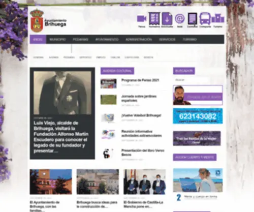 Brihuega.es(Paisajes de Espliego) Screenshot