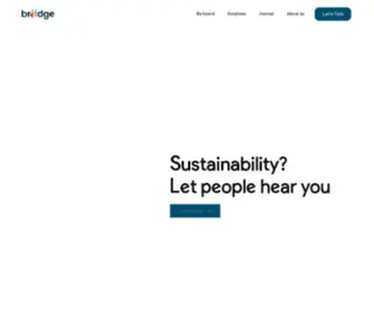 Briidge.org(Sustainability is possible) Screenshot