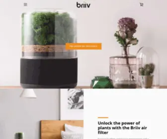 Briiv.co.uk(Unlock the power of plants with the briiv air filter) Screenshot