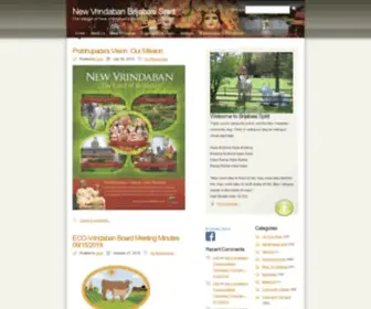 Brijabasispirit.com(New Vrindaban Brijabasi Spirit) Screenshot